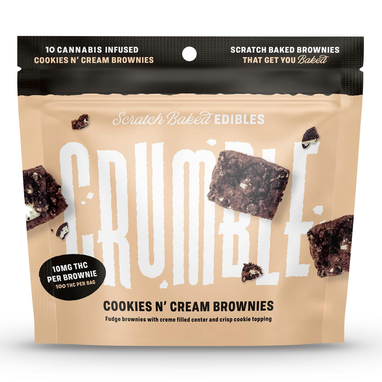 Crumble | Cookies N Cream Brownies | 500mg