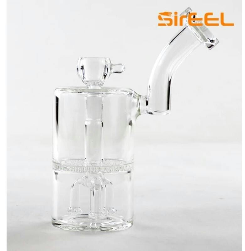 SirEEL 8" Chuggular White-water Perc Water Bong