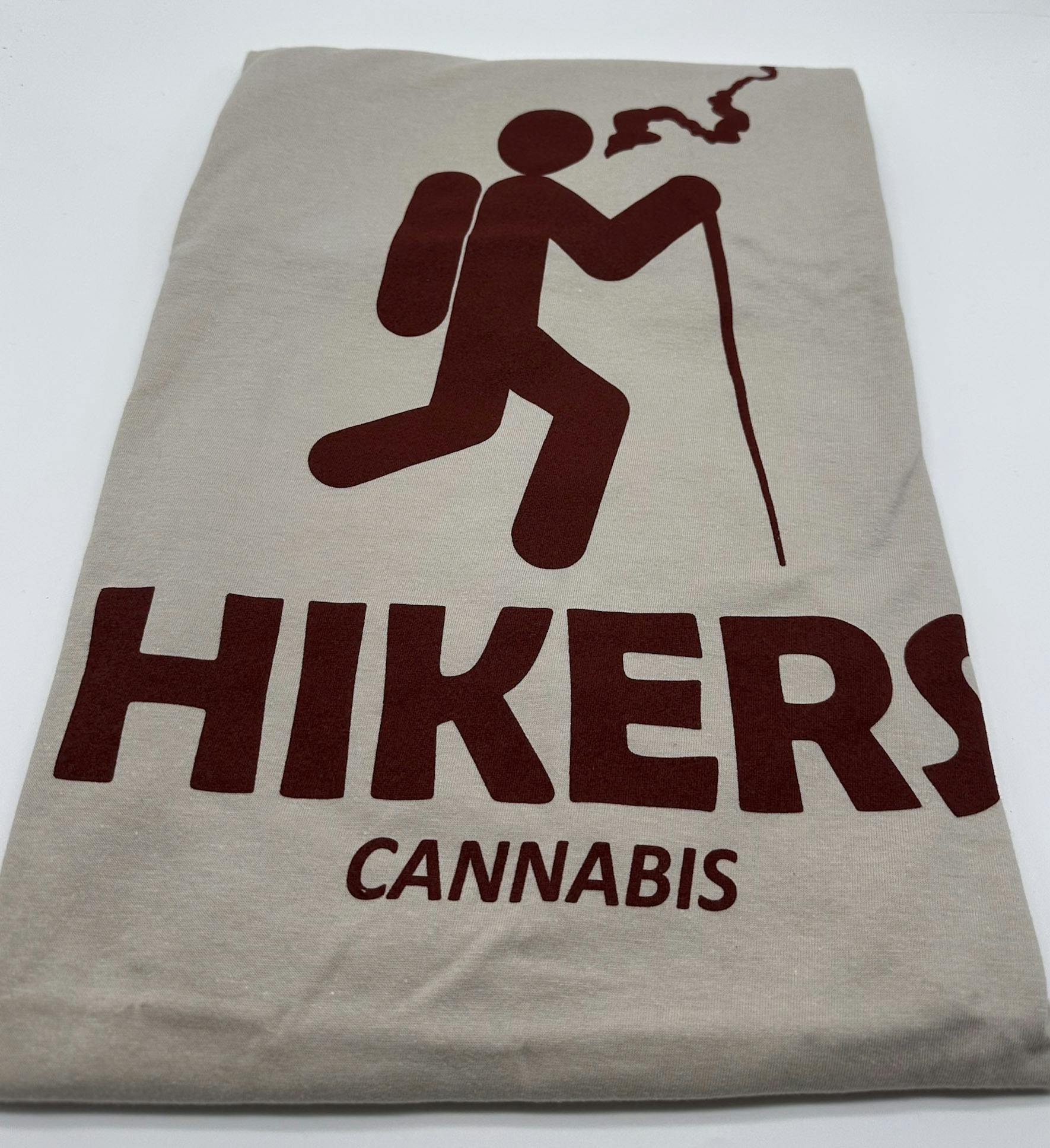 TSHIRT - TAN WITH BROWN LOGO