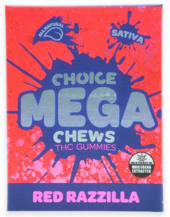 Red Razzilla - Mega Chew - 200 mg