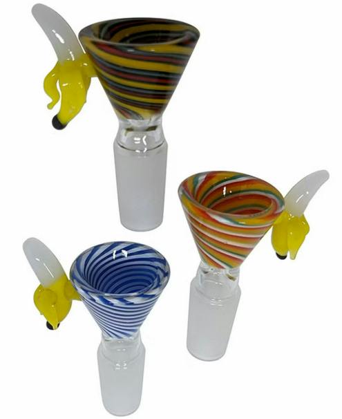 Bong Bowl Piece - With Banana - One Size