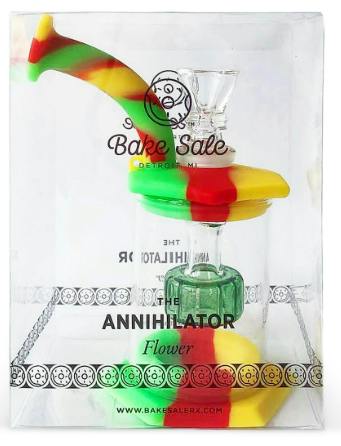 Glass Bong with Silicone 5in - One Size