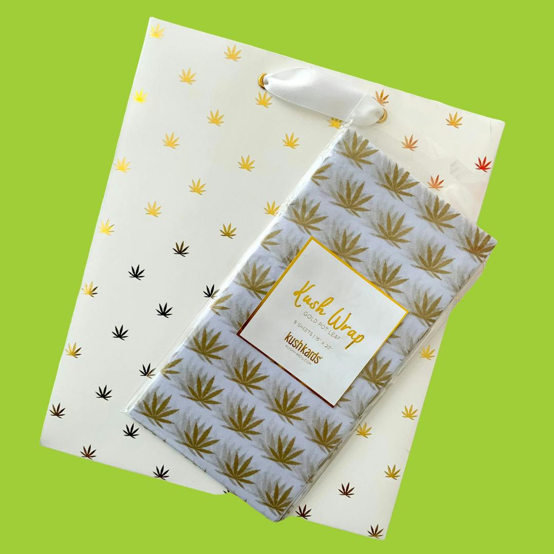 Kush Kards - Gift Bag - White/Gold
