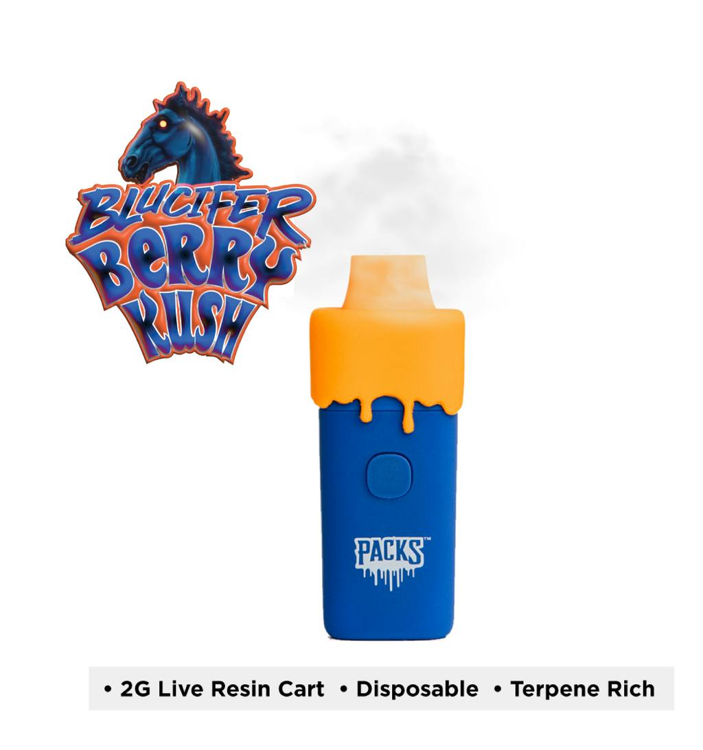 Packwoods Blucifer Berry Kush AIO 2 g