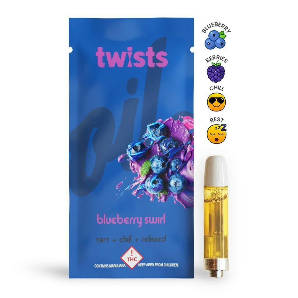 Oil Flavored Blueberry Swirl Cartridge 1 g