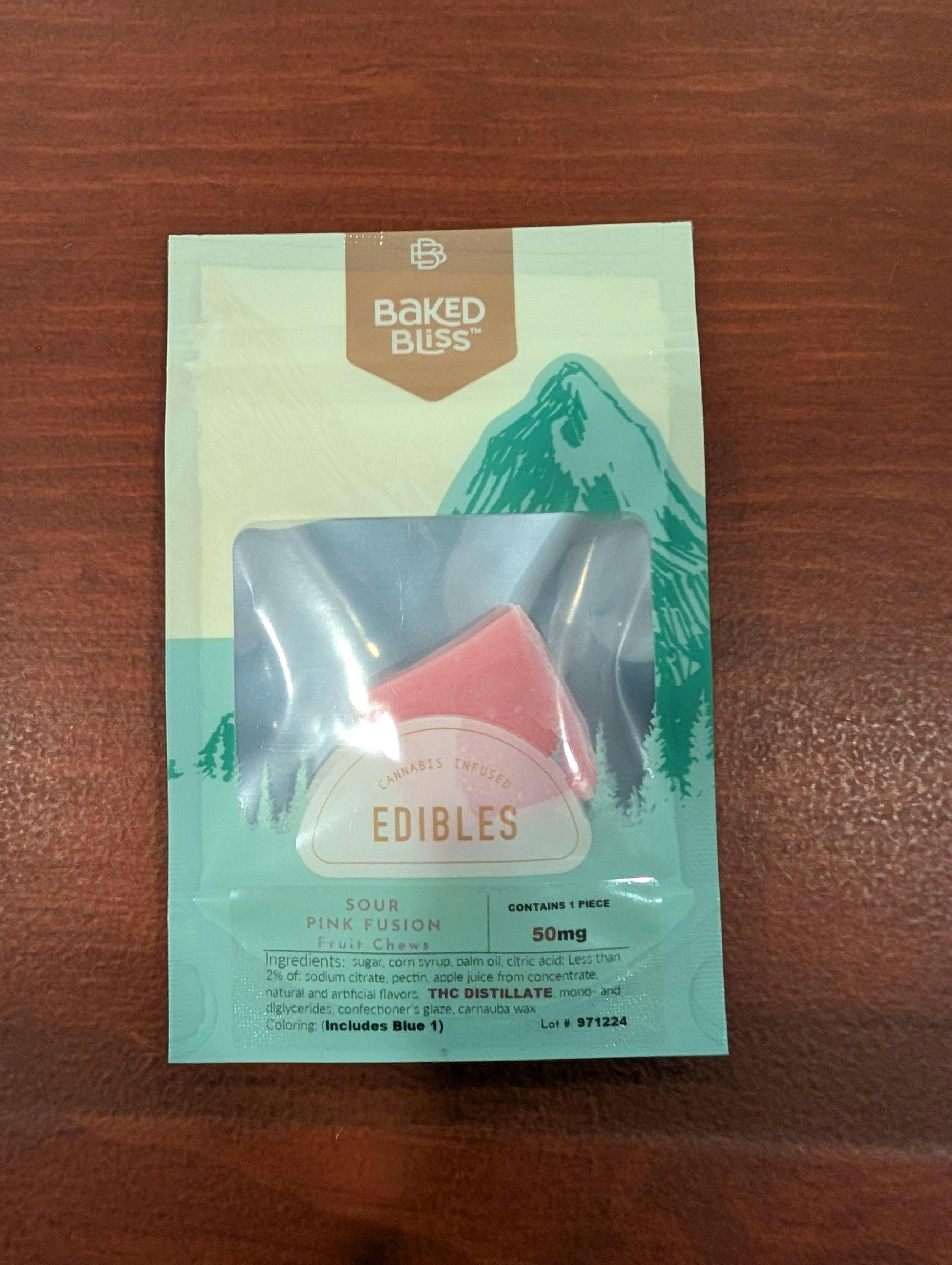 50mg Fruit Chew - Pink Fusion at Lakewood Cannabis