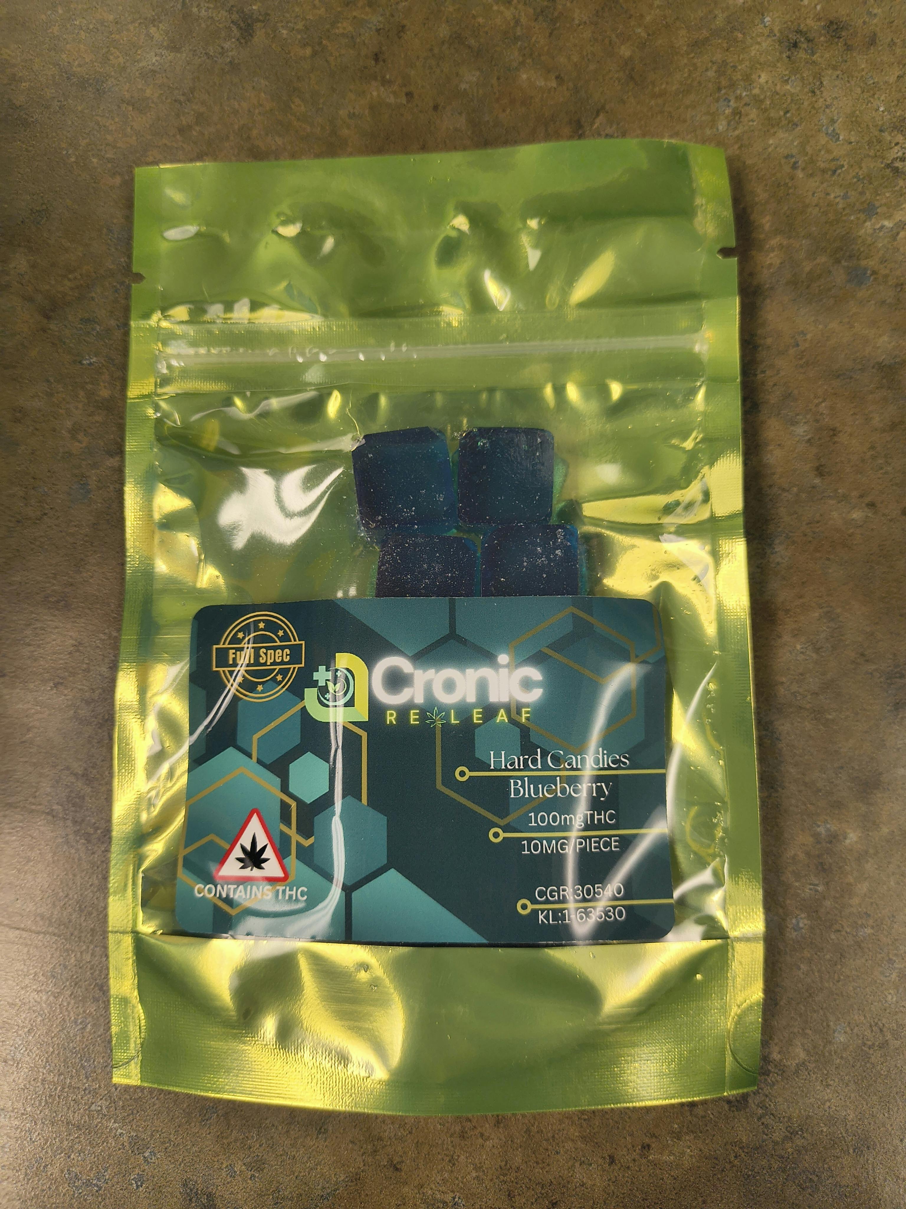 100mg Hard Candies- Blueberry