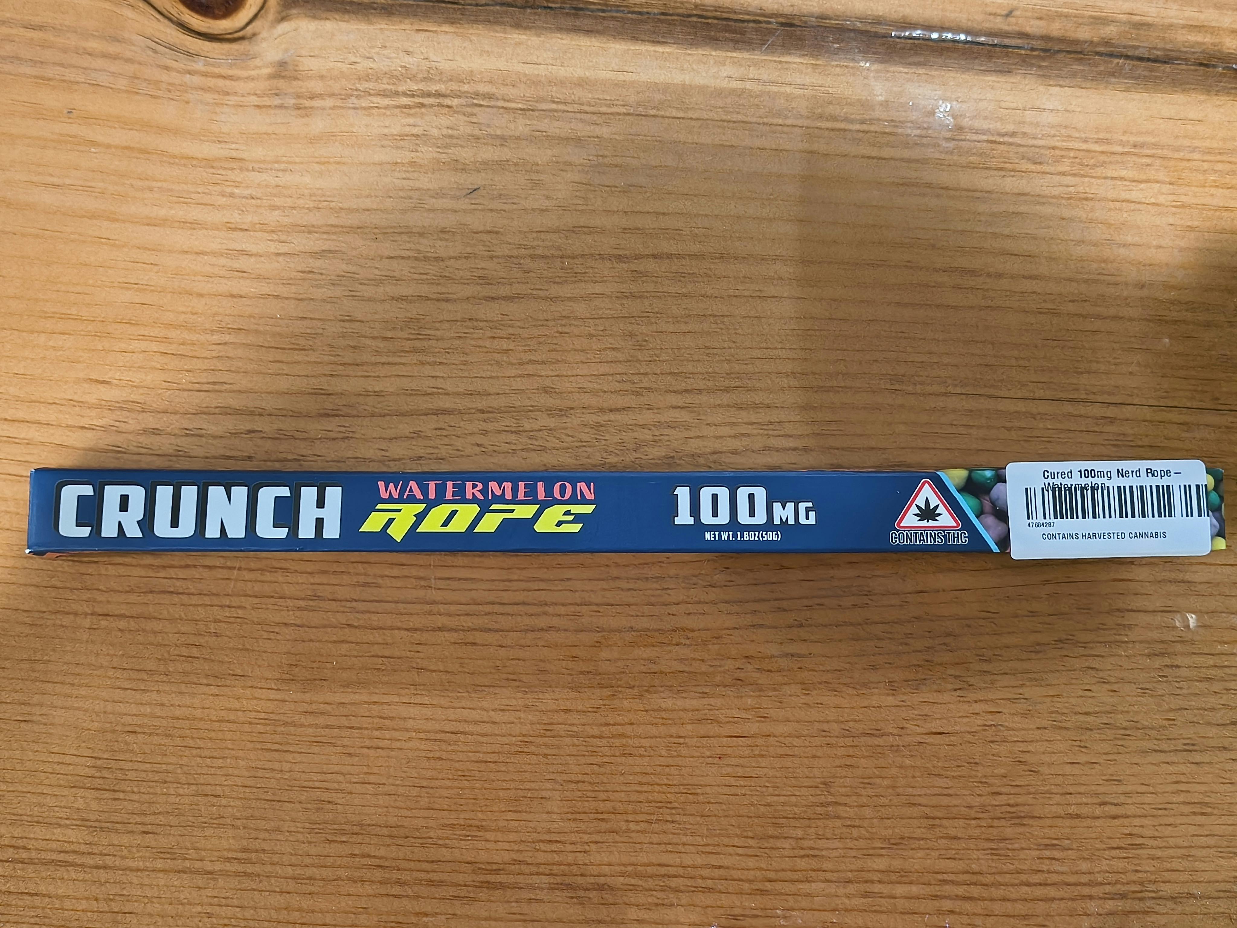 Cured 100mg Crunch Rope- Grape
