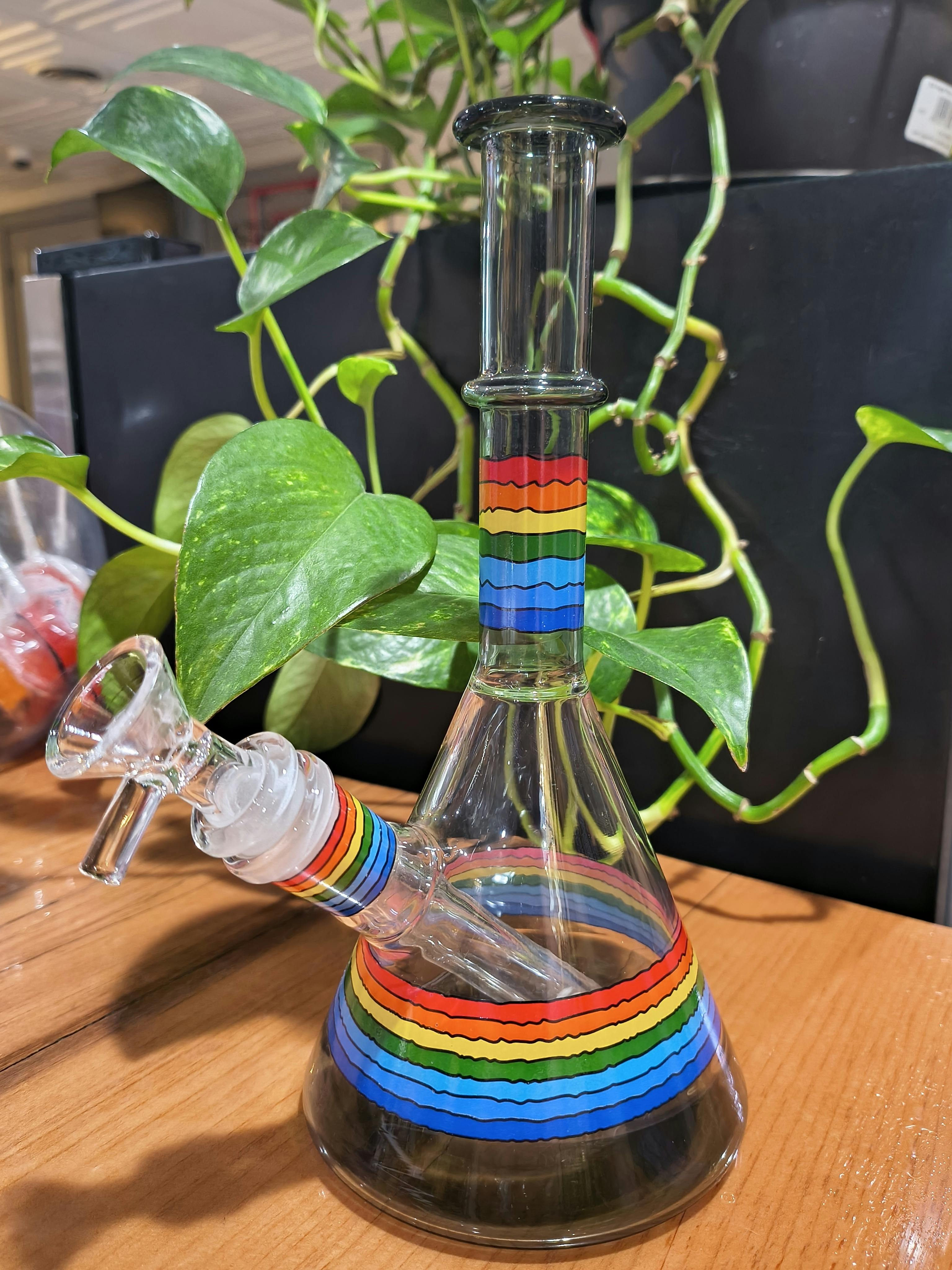 9" Beaker Art Water Pipe