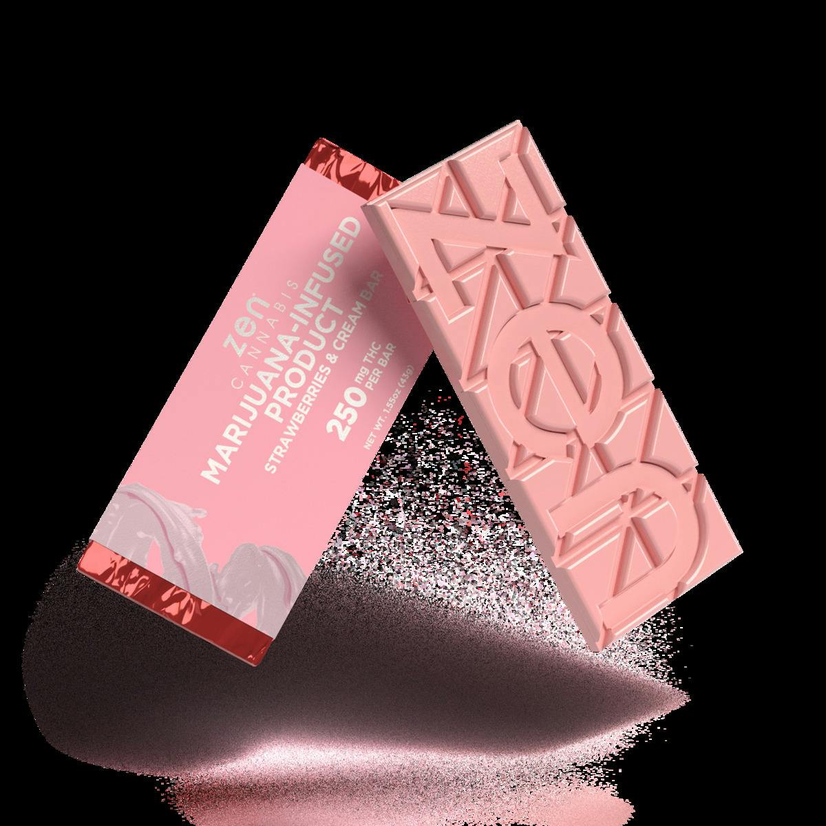 Strawberries & Cream Chocolate Bar