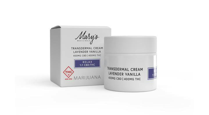 1:1 THC/CBD Lavender Vanilla Transdermal Cream
