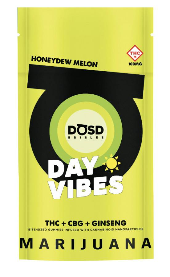 1:1 THC/CBG Nano Day Vibes Honeydew Melon Gummies 10pk