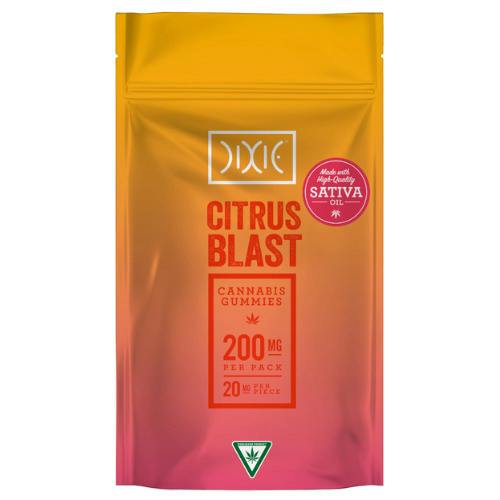 Dixie Citrus Blast Sativa Gummies 200mg THC