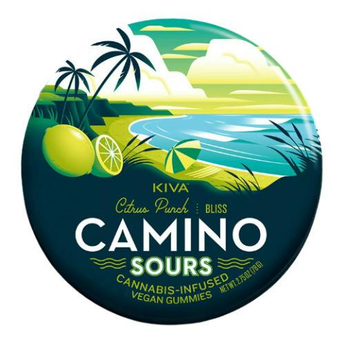 Kiva Confections Camino Citrus Punch Bliss Sour Gummies 200mg THC
