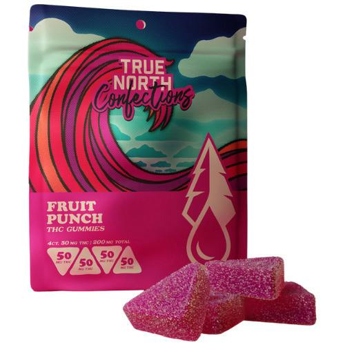 True North Collective Fruit Punch Vegan Gummies 200mg THC