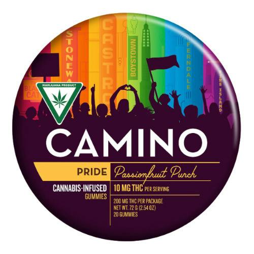 Kiva Confections Camino Passionfruit Punch Pride Gummies 200mg THC
