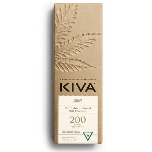 Kiva Confections S'mores Milk Chocolate Bar 200mg THC