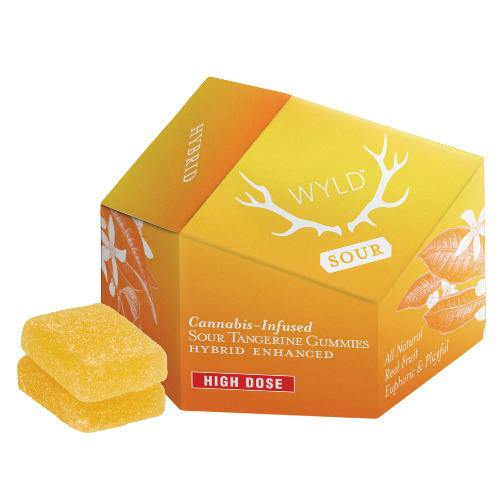 Wyld Sour Tangerine Hybrid Gummies 200mg THC