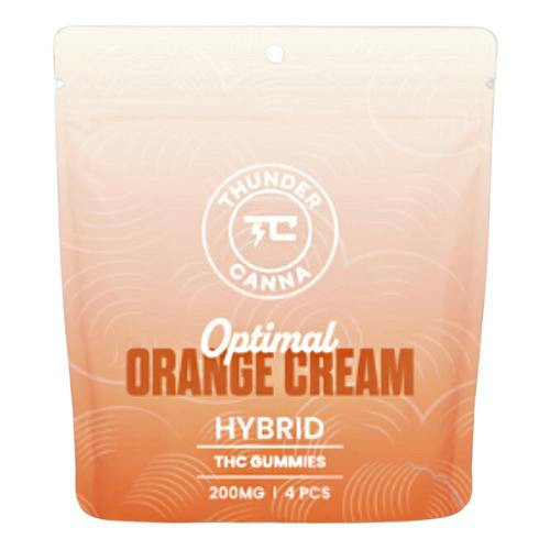 Thunder Canna Optimal Orange Cream Gummies 4pk 200mg THC