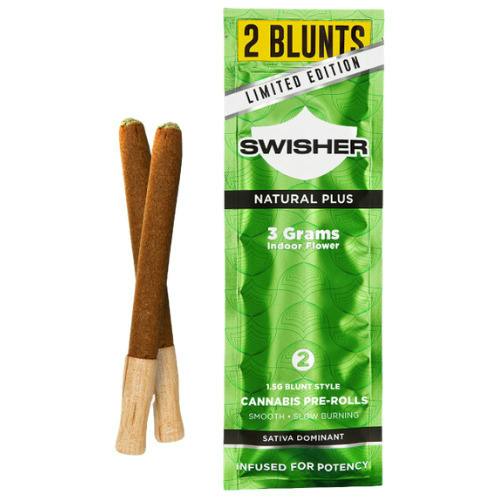 Swisher Natural Plus Infused Blunt 2 Pack 3g