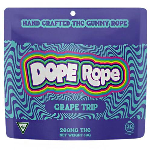 Dope Rope Grape Trip Gummy Rope 200mg THC at The Fire Station - Iron River