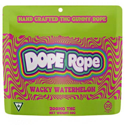 Dope Rope Wacky Watermelon Gummy Rope 200mg THC at The Fire Station - Iron River