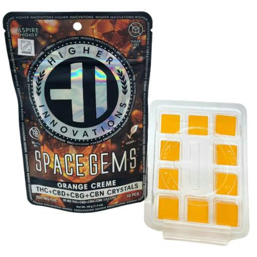 Higher Innovations Orange Creme Space Gems 200mg THC : 200mg CBD : 200mg CBG : 200mg CBN