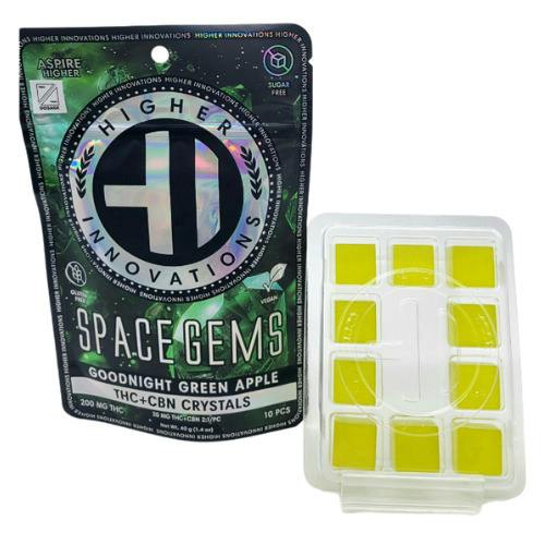 Higher Innovations Goodnight Green Apple Space Gems 200mg THC : 100mg CBN