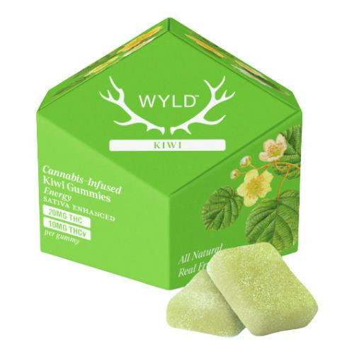 Wyld Kiwi Sativa Gummies 200mg THC : 100mg THCv