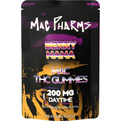 Mac Pharms Berry Nana Gummies 4 Pieces 200mg THC at The Fire Station - Ishpeming