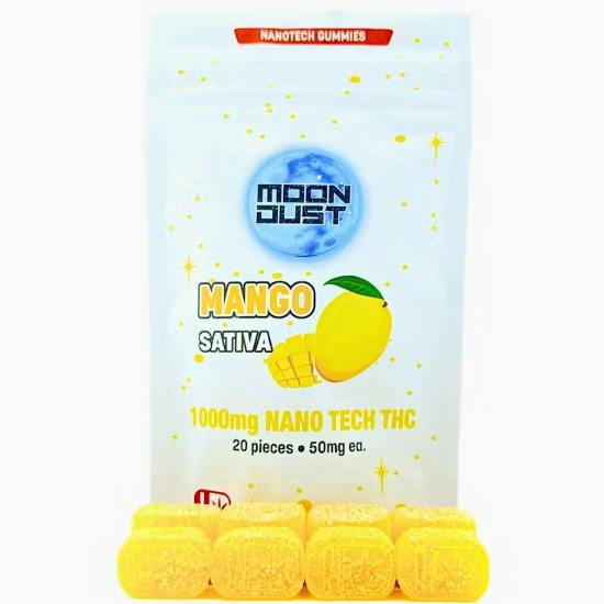 Moon Dust | Mango Nano Gummies | 1000mg | 20ct | 50mg/ea