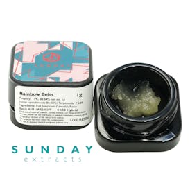 Sunday Extracts - Live Resin 1g - Rainbow Belts