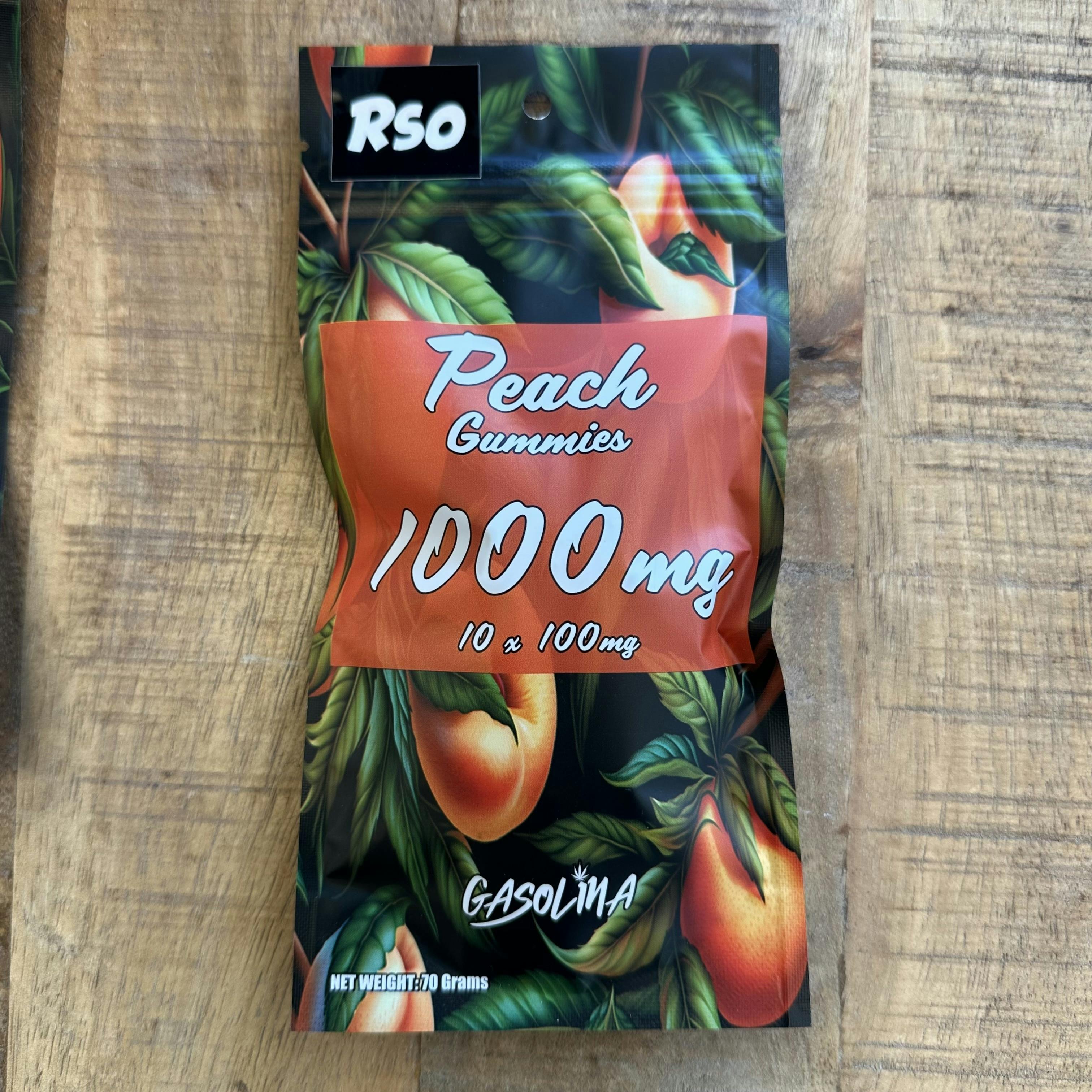 Gasolina RSO Gummies 1000mg - Peach