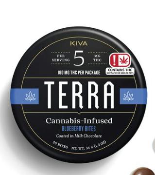 Terra | Milk Chocolate Blueberries | 10mg | 2ct | 5mg/ea