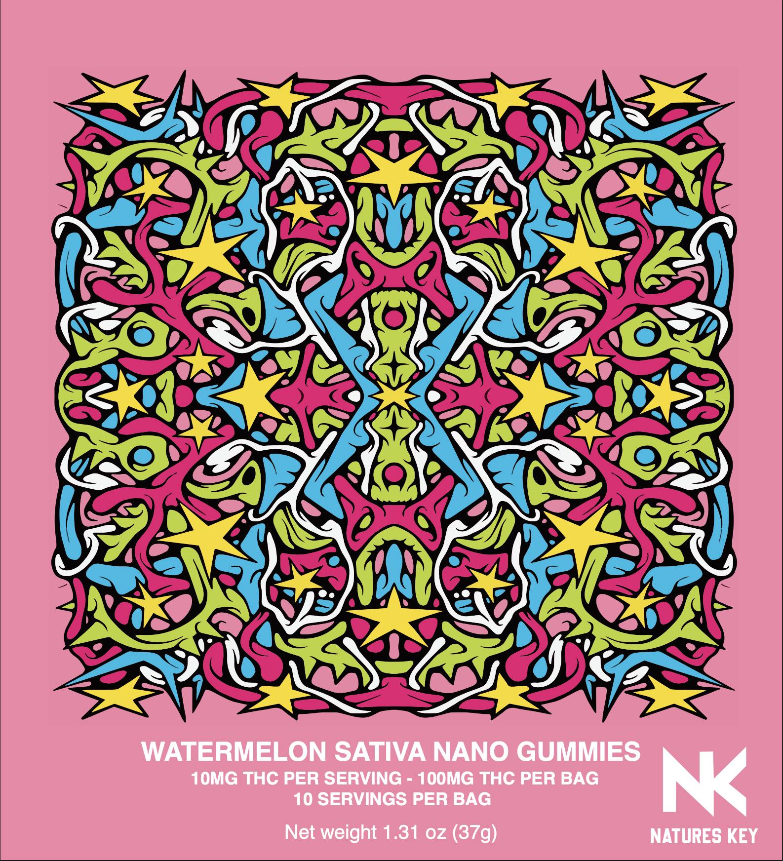 Natures Key Nano Gummies 100mg - Watermelon