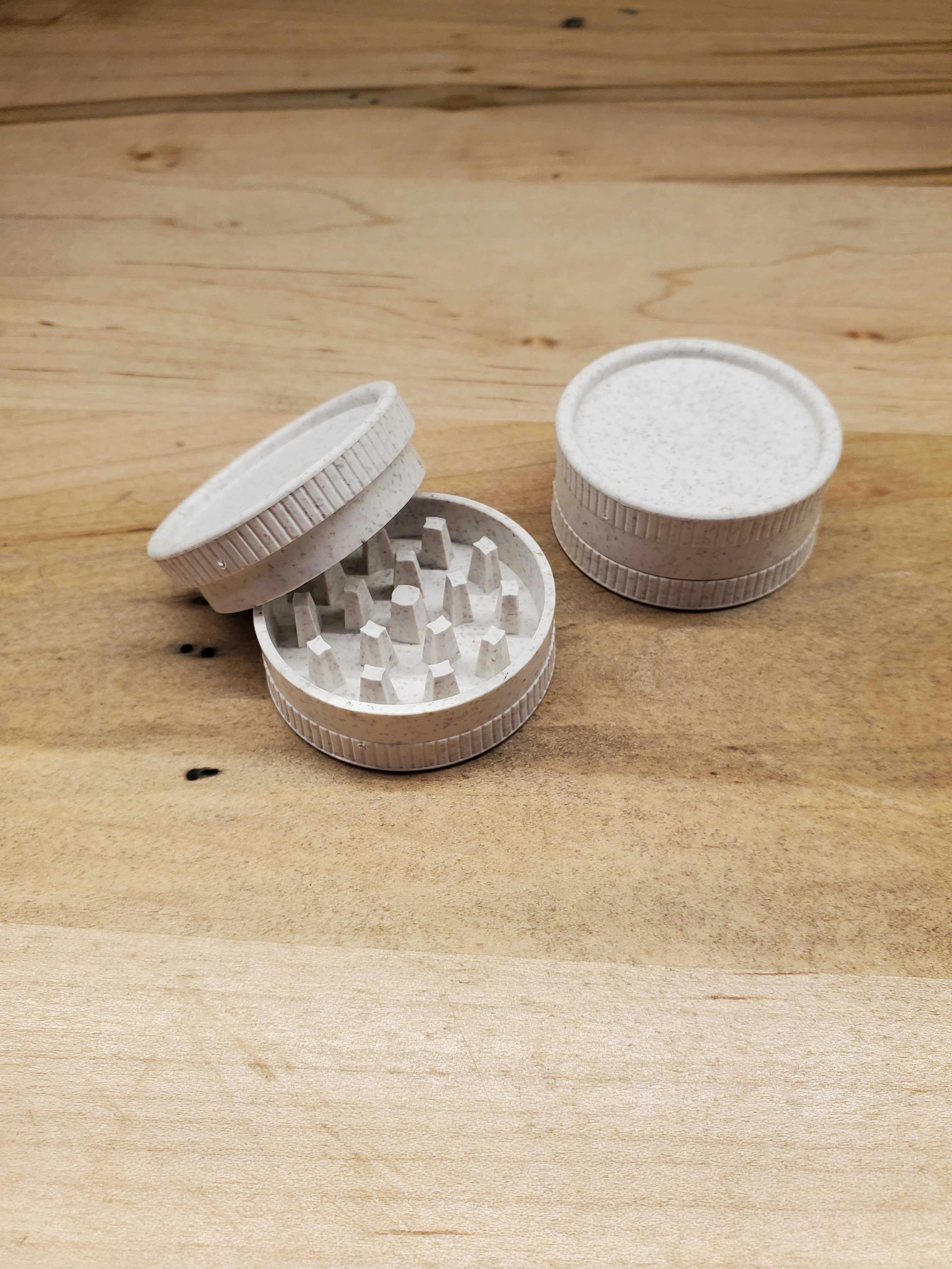 Biodegradable 2-Piece Grinder - White