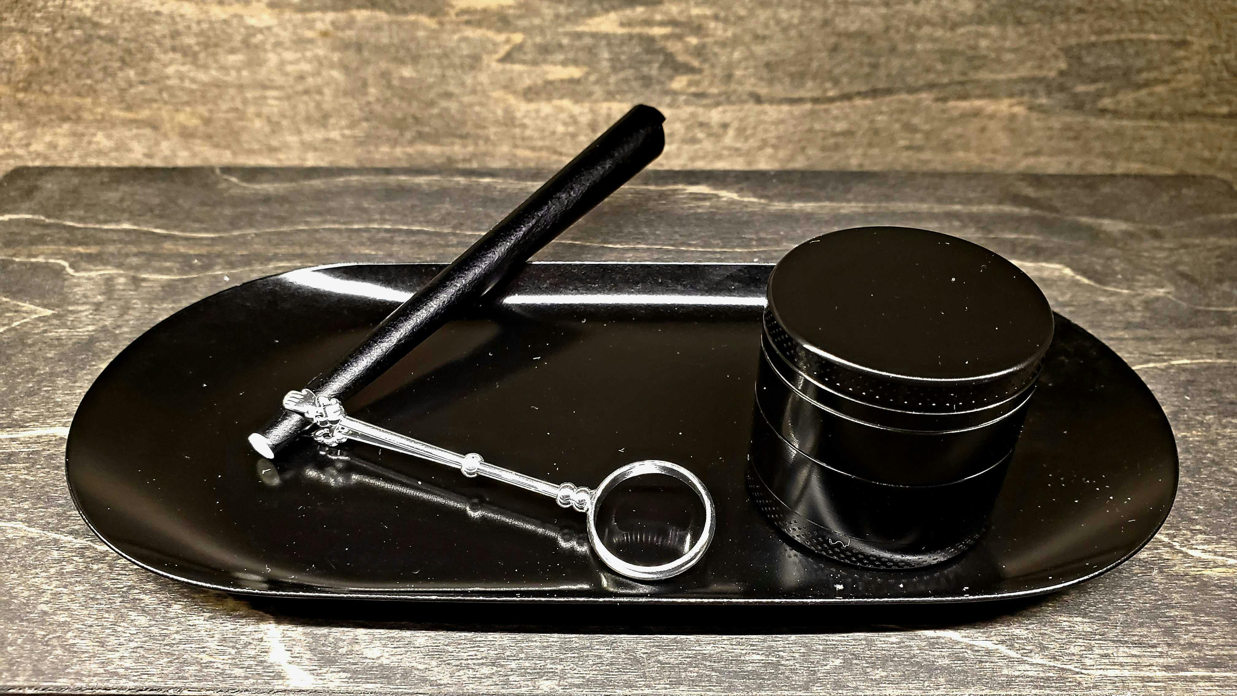 Mini Grinder Kit w/Key Ring Holder - Black