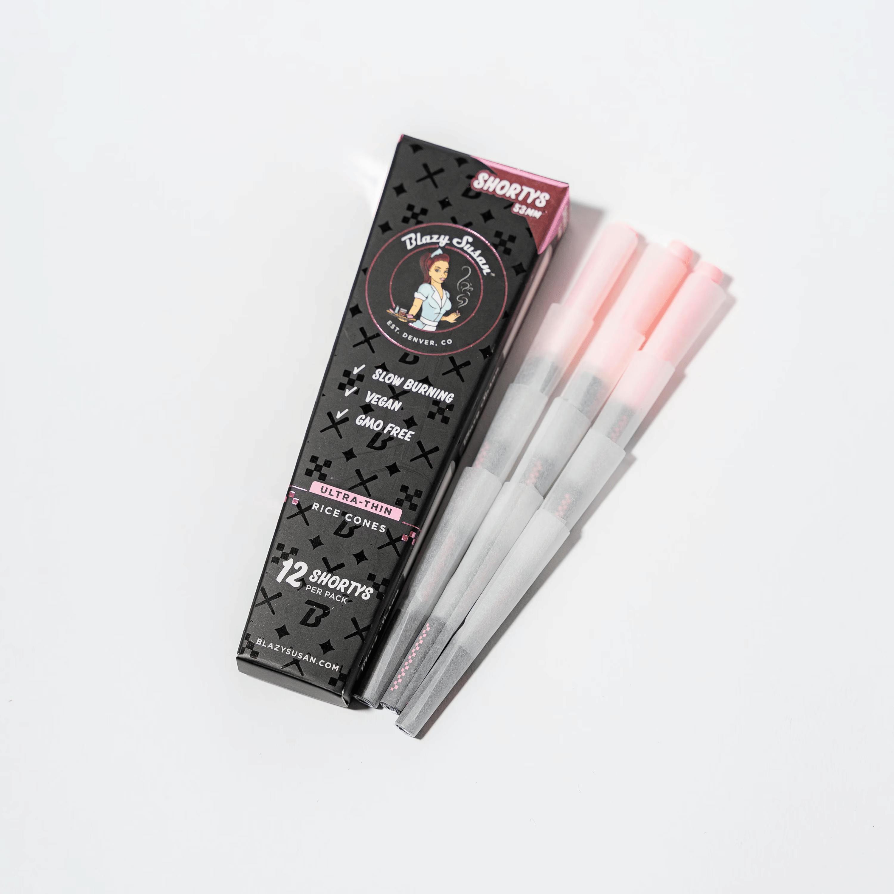 BLAZY SUSAN - BLAZY SUSAN SHORTYS ULTRA THIN RICE CONES - BLAZY SUSAN SHORTYS ULTRA THIN RICE CONES