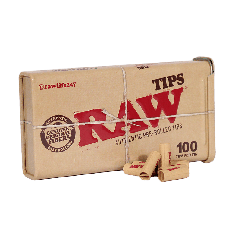 RAW - TIPS 100 PACK TIN - TIPS 100 PACK TIN at The Higher Path Dispensary and Delivery