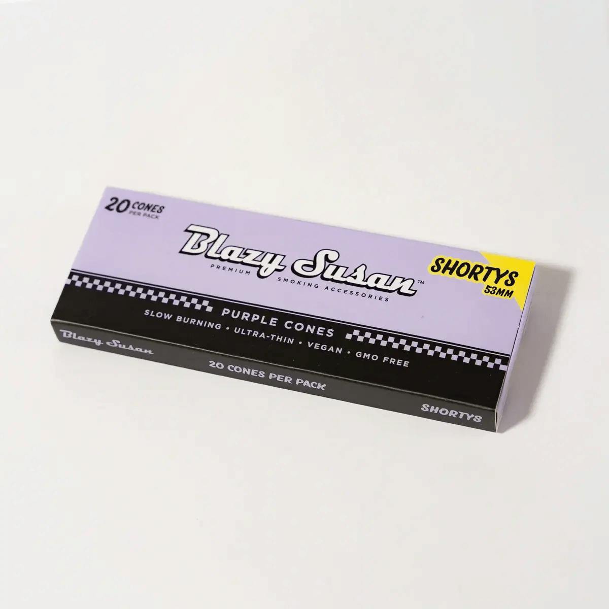 BLAZY SUSAN - PURPLE CONES 20 PACK SHORTY'S 53MM - PURPLE CONES 20 PACK SHORTY'S