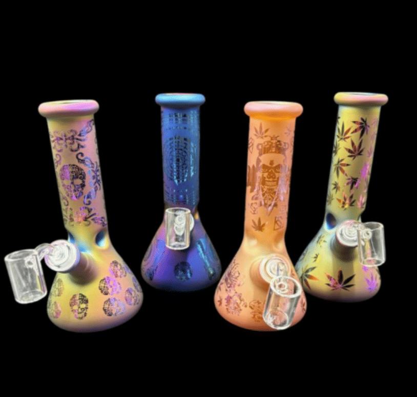 THE HIGHER PATH - FROSTED ASSORTED DAB RIG - FROSTED ASSORTED DAB RIG