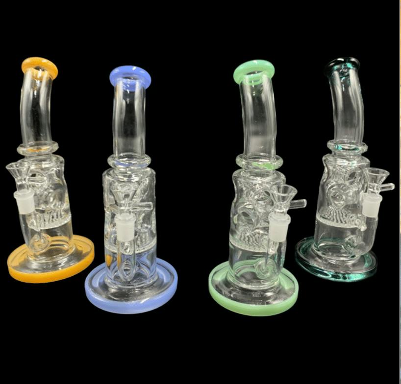 THE HIGHER PATH - 6" COLOR RIM WATER BONG - 6" COLOR RIM WATER BONG