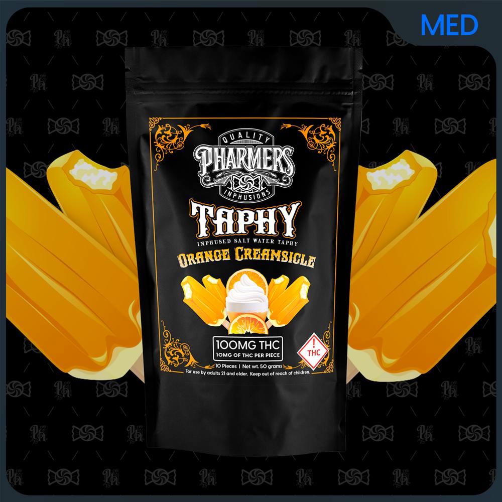 Pharmers Orange Creamsicle (H) 100mg Taphy