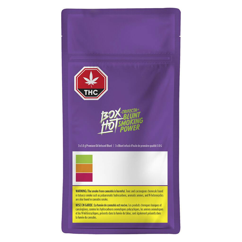 BOXHOT Fatties - Trifecta of Blunt Smoking Power Infused Blunt - 3x1g