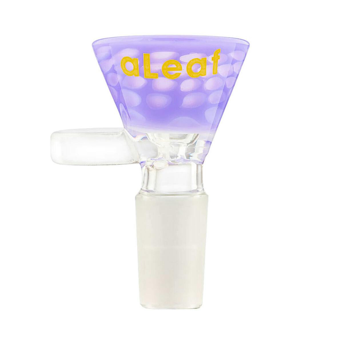 14mm Honeycomb Slime Funnel Bowl by aLeaf Glass - Purple
