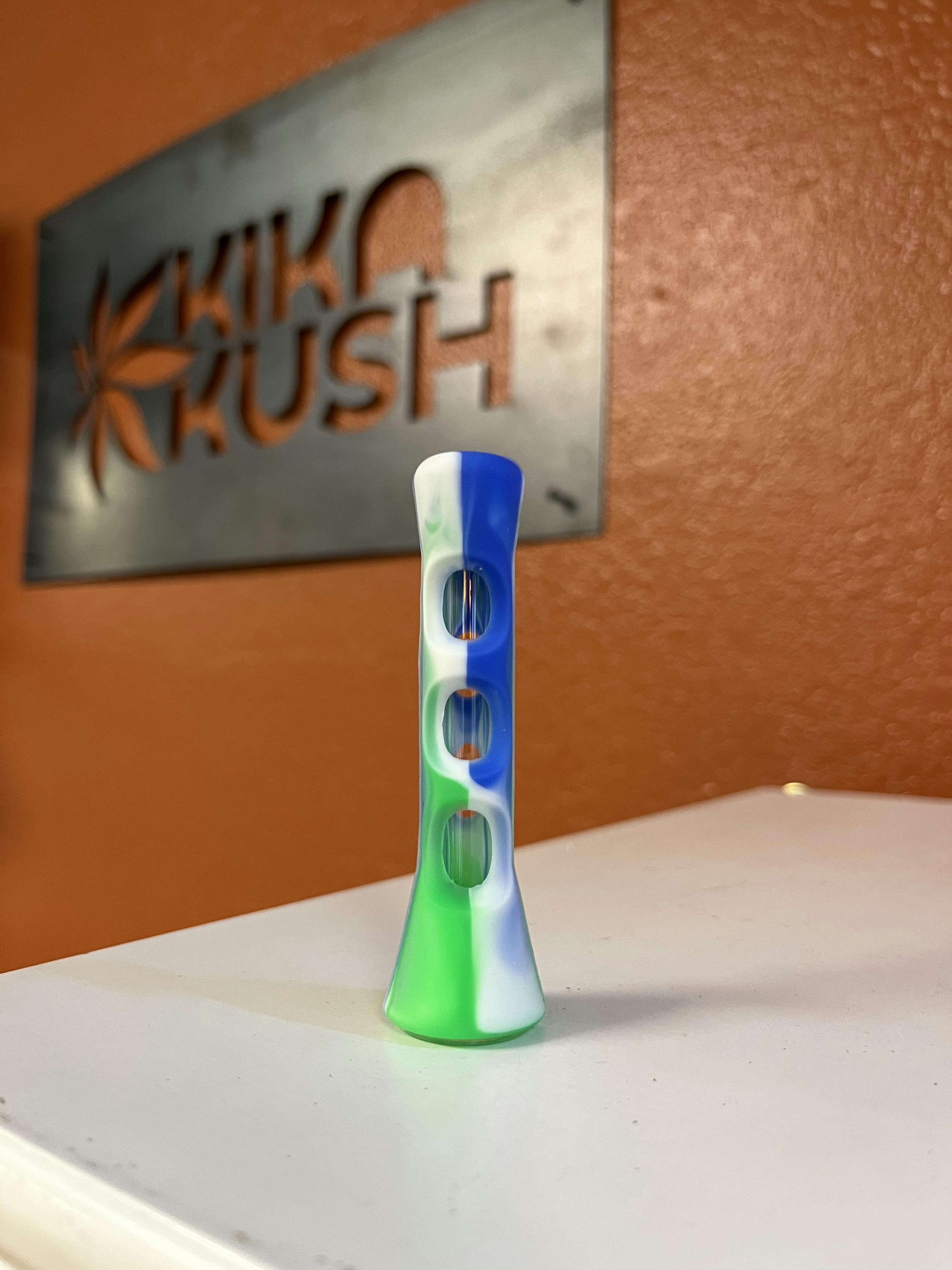 Silicone Chillum With Glass