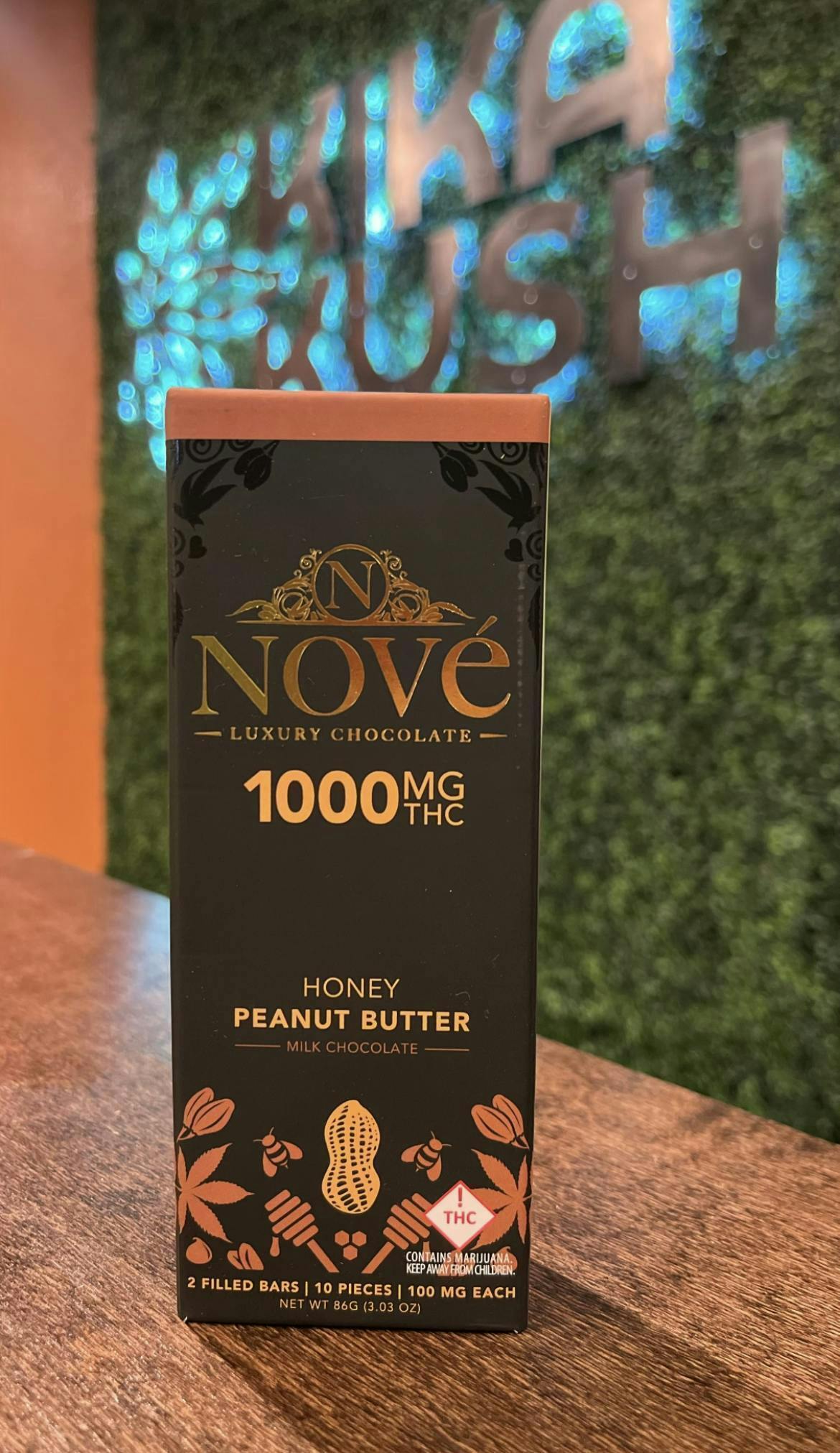 Nove - Chocolate Bar - Honey Peanut Butter Milk Chocolate 1000mg