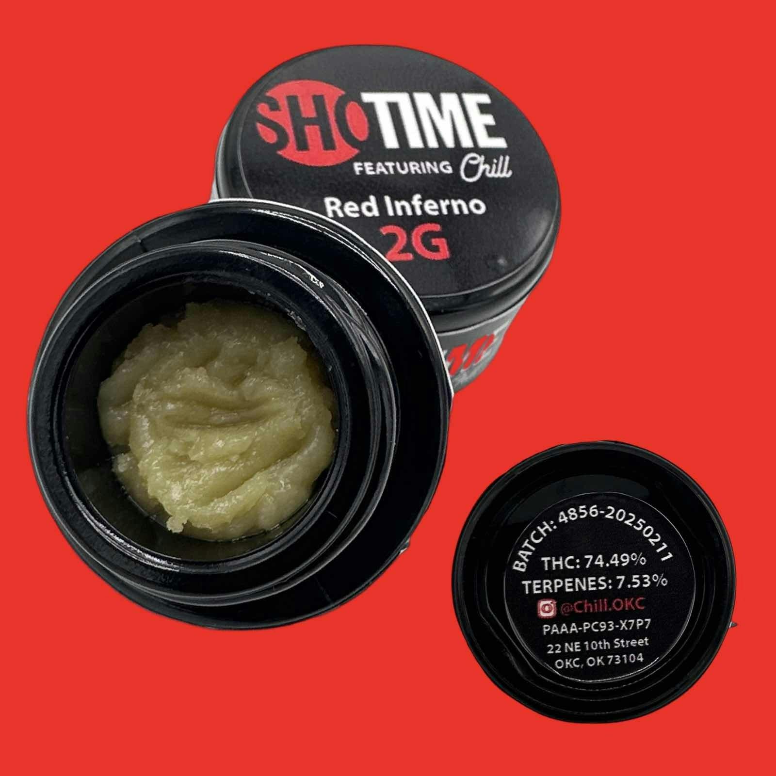 Red Inferno ShoTime Live Rosin 2g