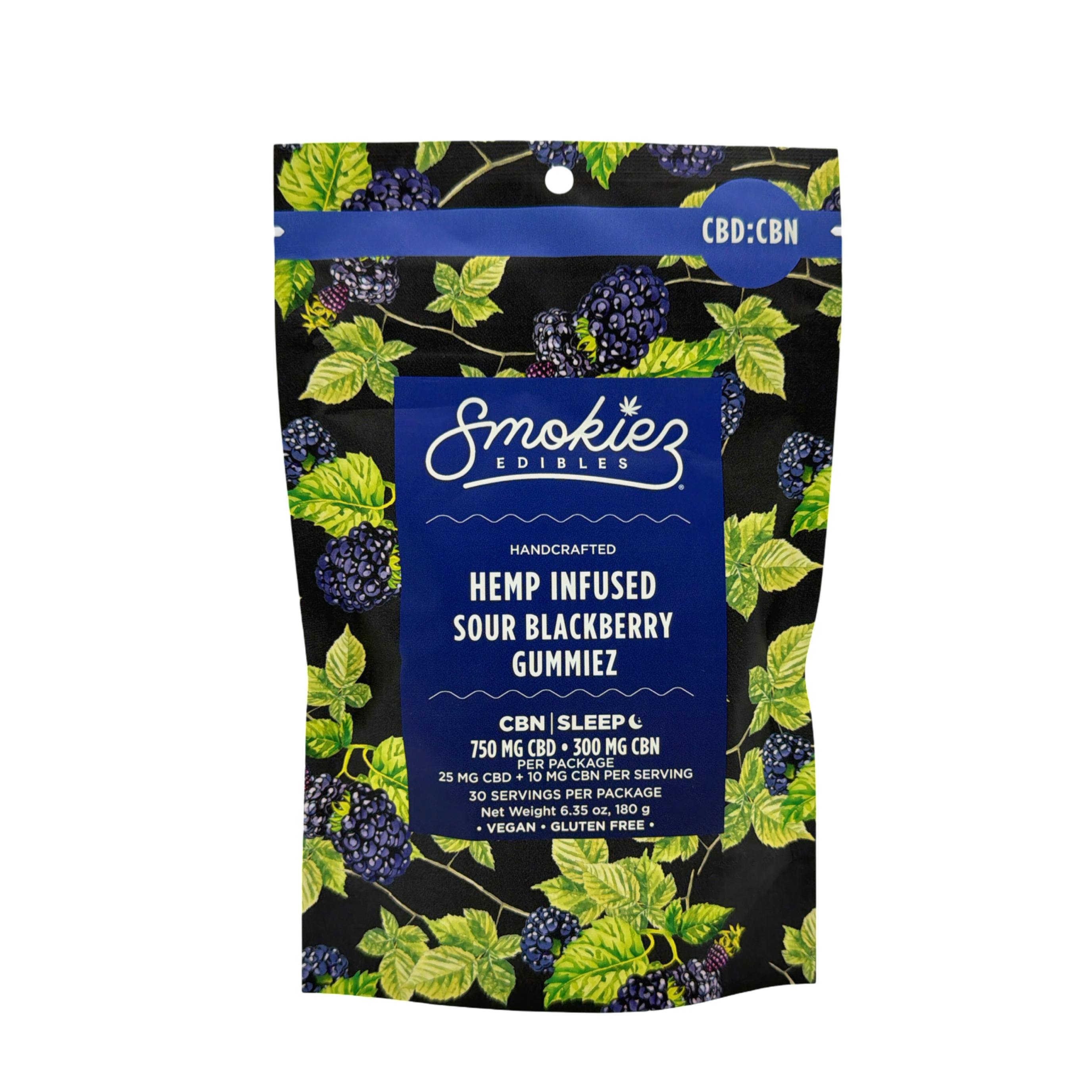 Sour Blackberry Smokiez 750mg CBD:300 CBN