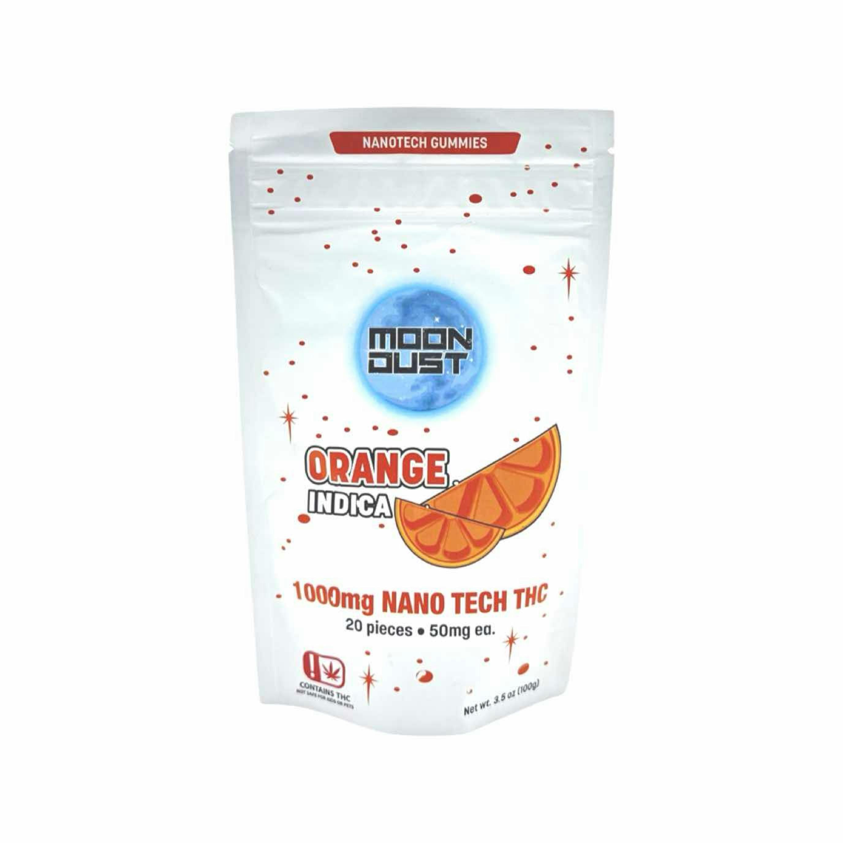 Moon Dust | Orange Nano Gummies | 1000mg | 20ct | 50mg/ea by MOON DUST